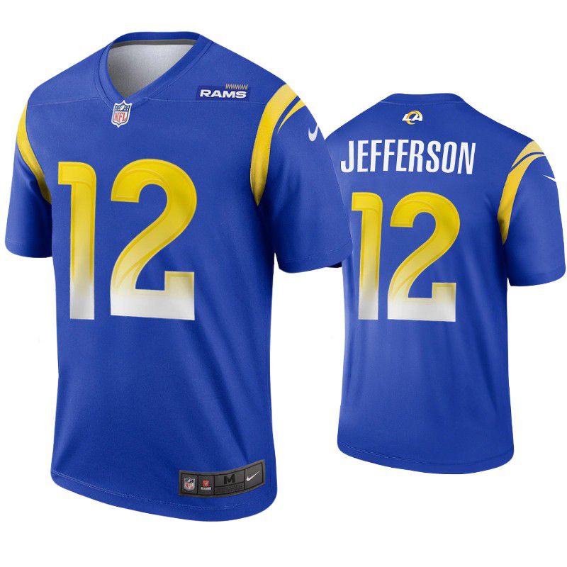 Men Los Angeles Rams 12 Van Jefferson Nike Royal Legend NFL Jersey